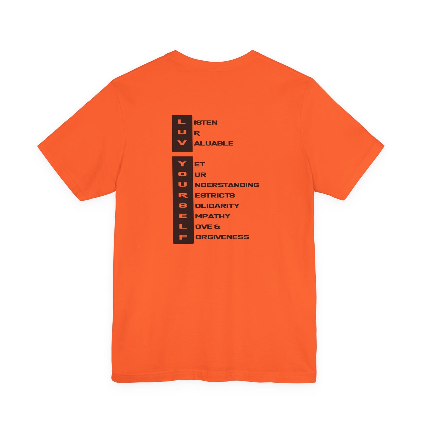 Men's Luv Yourself Unisex Tee for Everyday Wear, Graphic Short Sleeve Shirt, Gift for Friends, Summer Wardrobe Essential, Birthday Present, [...]