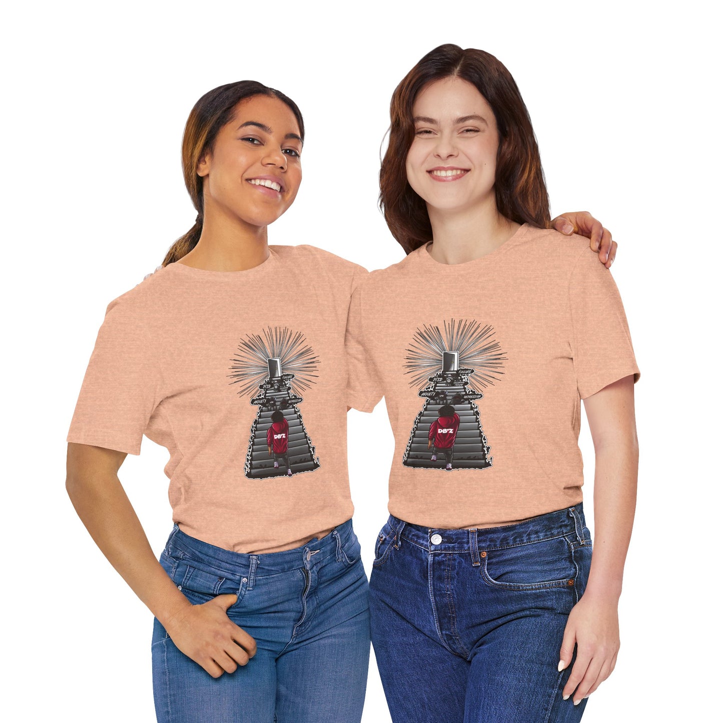 Keep Climbing Casual Unisex Tee for Everyday Wear, Graphic Short Sleeve Shirt, Gift for Friends, Summer Wardrobe Essential, Birthday Present, [...]
