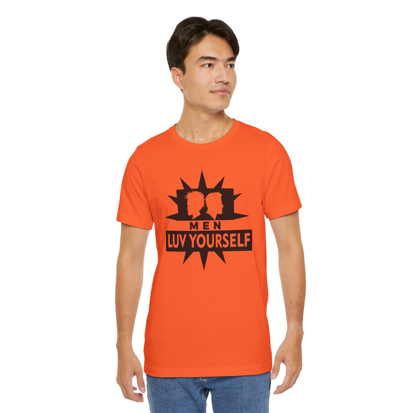 Men's Luv Yourself Unisex Tee for Everyday Wear, Graphic Short Sleeve Shirt, Gift for Friends, Summer Wardrobe Essential, Birthday Present, [...]