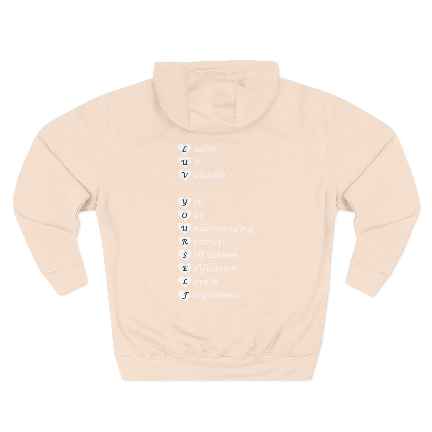 Empowering Fleece Hoodie for Self-Love & Confidence | Unisex Sweatshirt, Cozy Winter Wear, Gift for Her, Inspirational Apparel