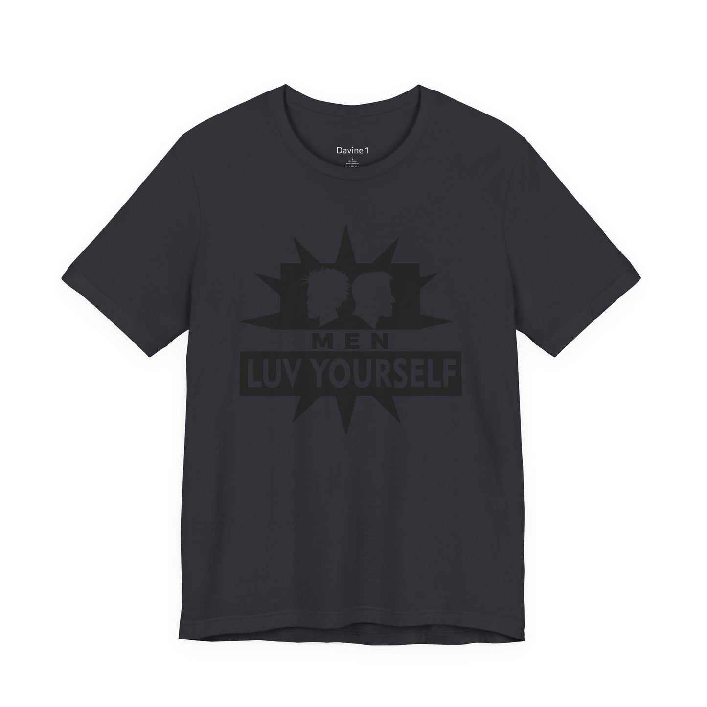 Men's Luv Yourself Unisex Tee for Everyday Wear, Graphic Short Sleeve Shirt, Gift for Friends, Summer Wardrobe Essential, Birthday Present, [...]