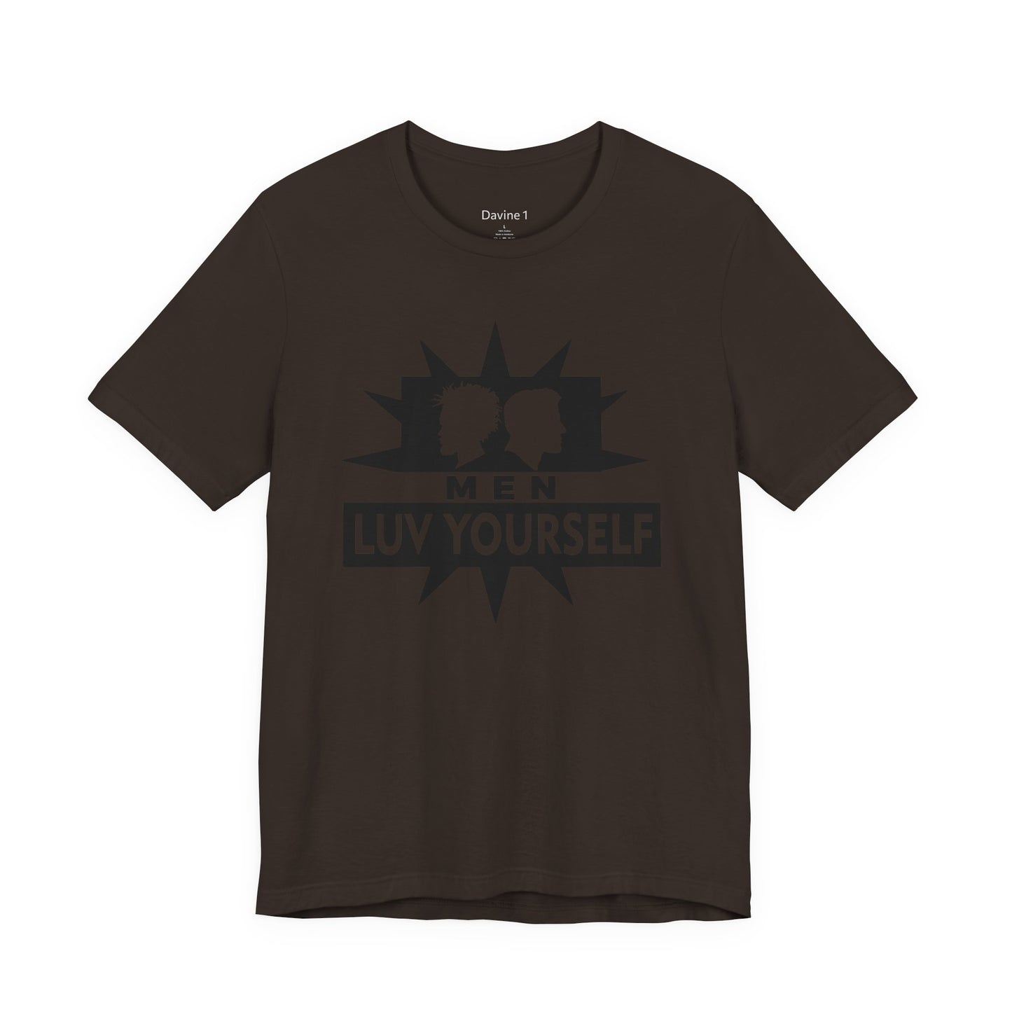 Men's Luv Yourself Unisex Tee for Everyday Wear, Graphic Short Sleeve Shirt, Gift for Friends, Summer Wardrobe Essential, Birthday Present, [...]