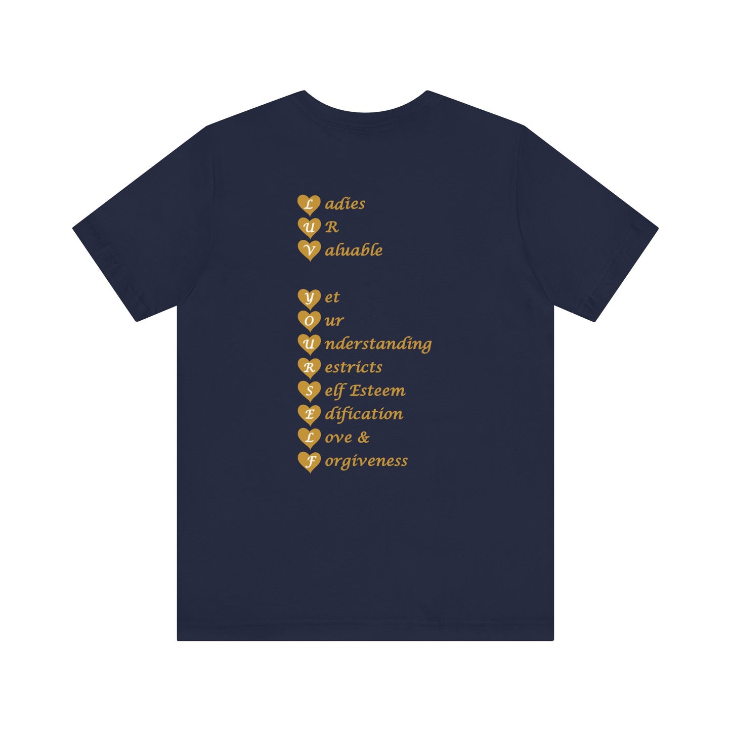 Ladies Luv Yourself Casual Unisex Tee for Everyday Wear, Graphic Short Sleeve Shirt, Gift for Friends, Summer Wardrobe Essential, Birthday Present, [...]