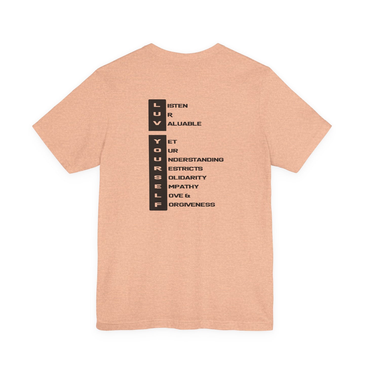 Men's Luv Yourself Unisex Tee for Everyday Wear, Graphic Short Sleeve Shirt, Gift for Friends, Summer Wardrobe Essential, Birthday Present, [...]