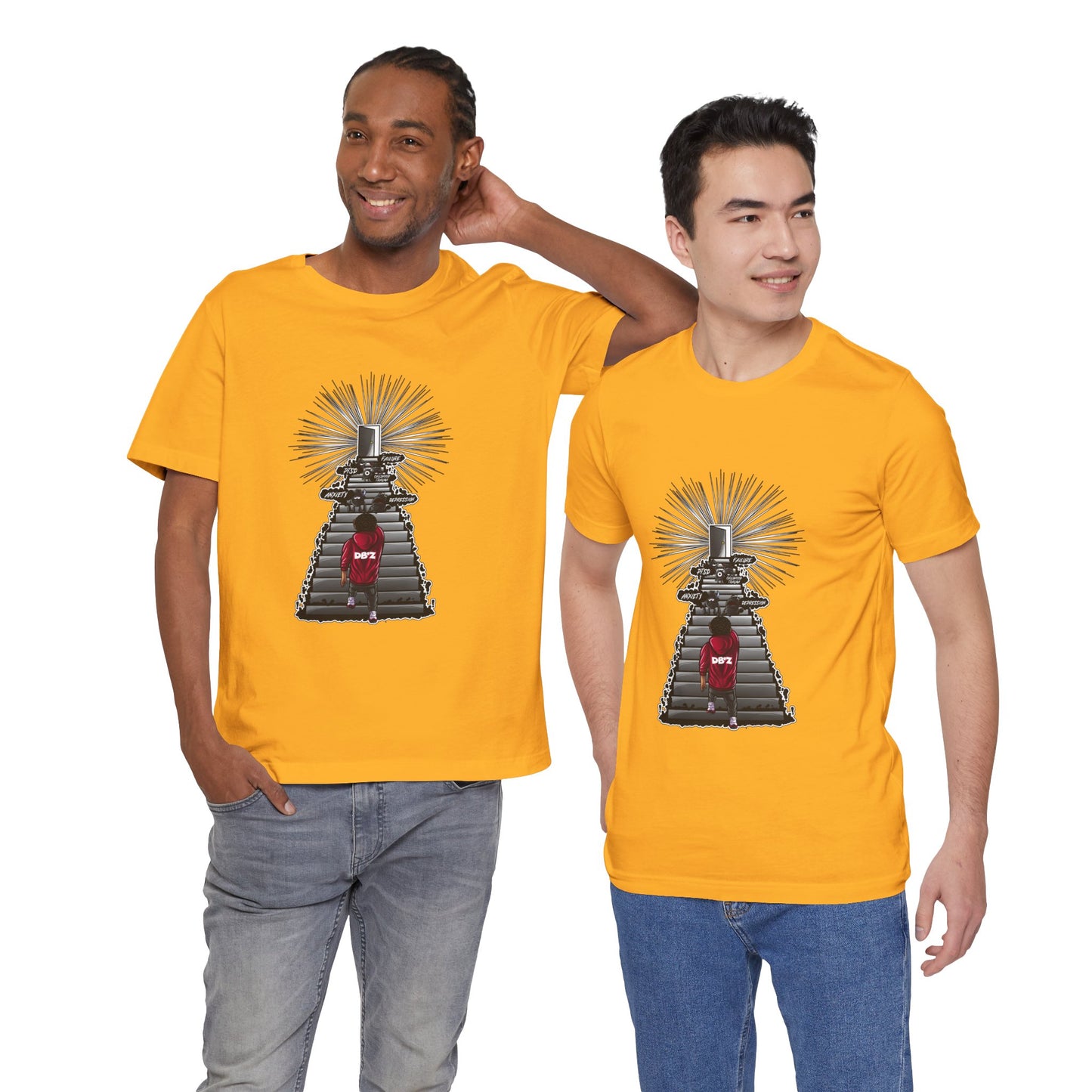 Keep Climbing Casual Unisex Tee for Everyday Wear, Graphic Short Sleeve Shirt, Gift for Friends, Summer Wardrobe Essential, Birthday Present, [...]