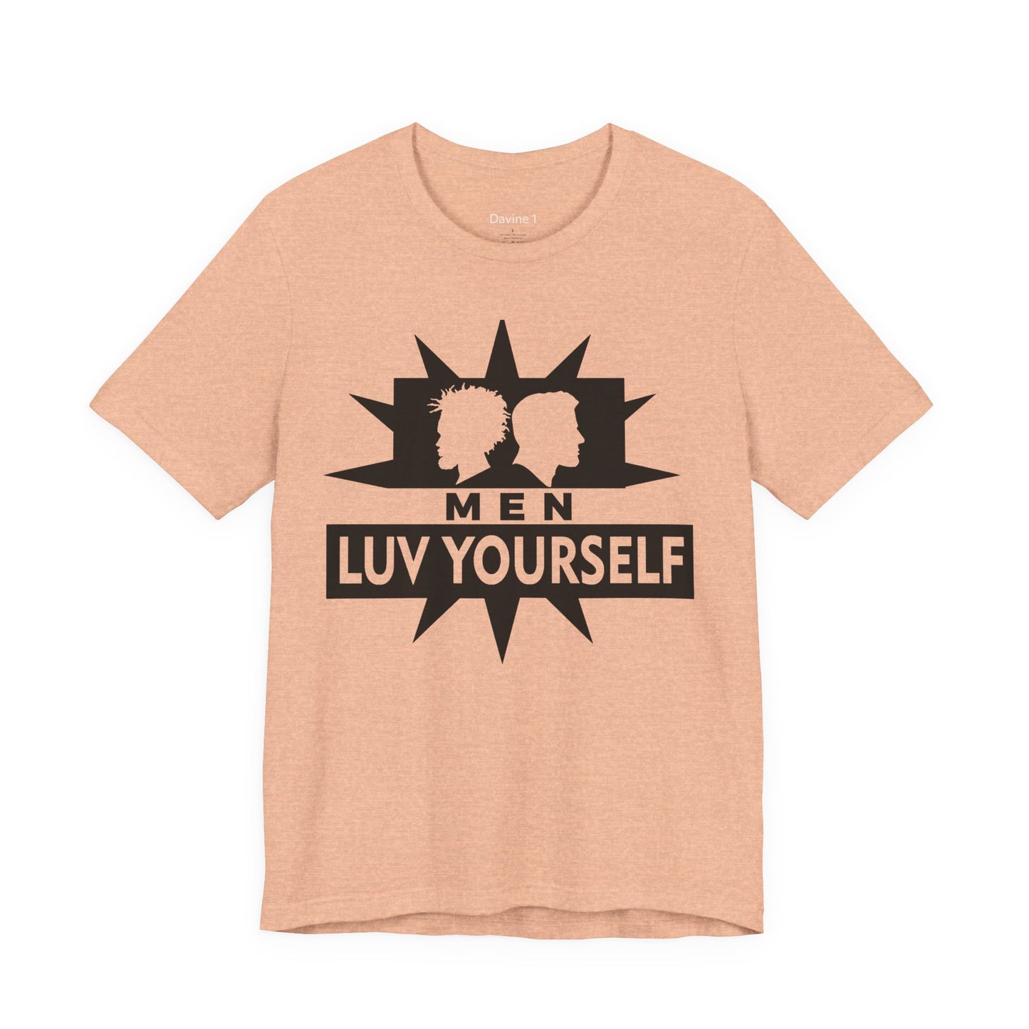 Men's Luv Yourself Unisex Tee for Everyday Wear, Graphic Short Sleeve Shirt, Gift for Friends, Summer Wardrobe Essential, Birthday Present, [...]