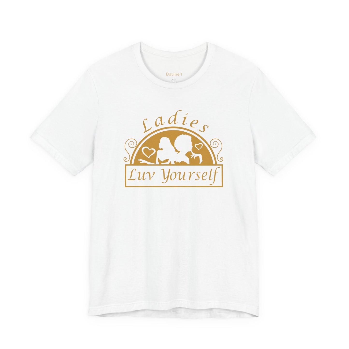 Ladies Luv Yourself Casual Unisex Tee for Everyday Wear, Graphic Short Sleeve Shirt, Gift for Friends, Summer Wardrobe Essential, Birthday Present, [...]