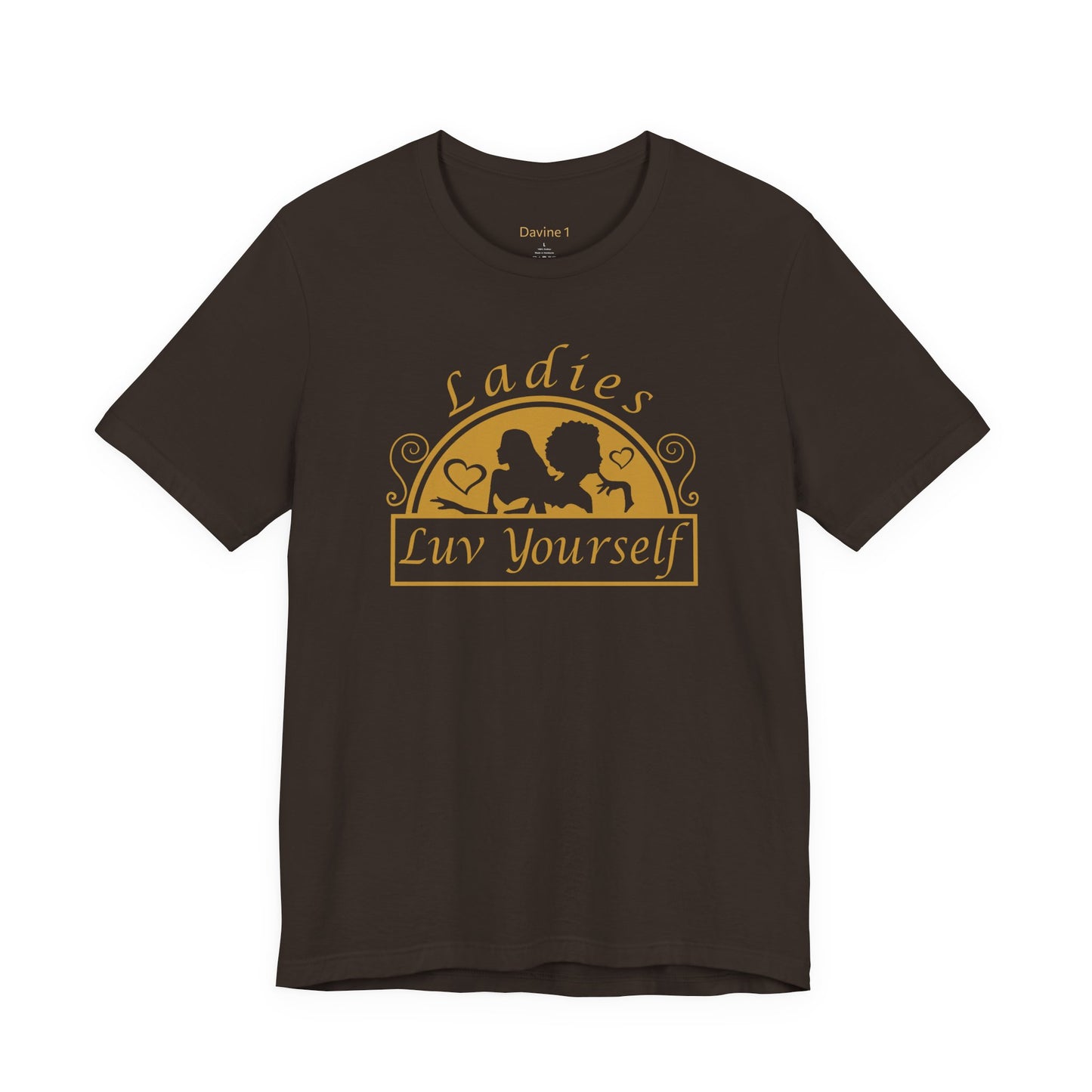 Ladies Luv Yourself Casual Unisex Tee for Everyday Wear, Graphic Short Sleeve Shirt, Gift for Friends, Summer Wardrobe Essential, Birthday Present, [...]