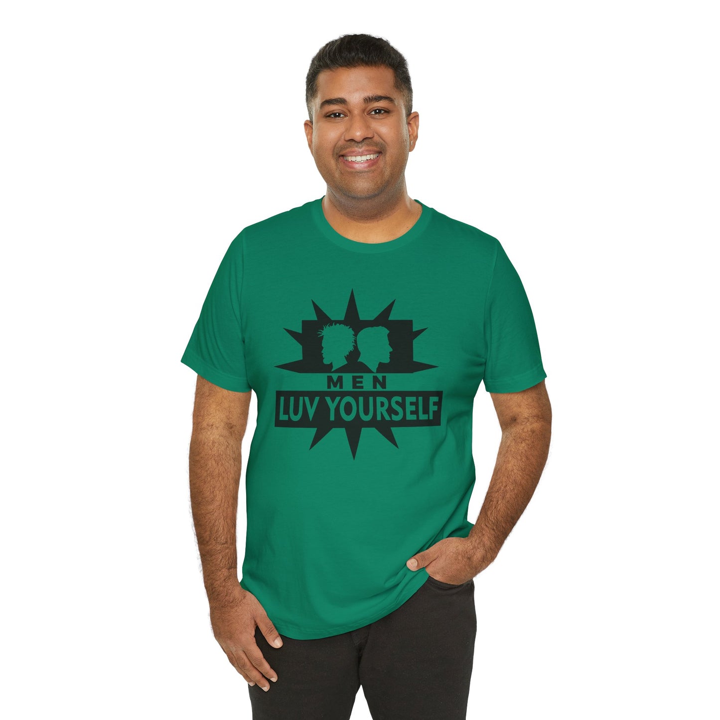 Men's Luv Yourself Unisex Tee for Everyday Wear, Graphic Short Sleeve Shirt, Gift for Friends, Summer Wardrobe Essential, Birthday Present, [...]