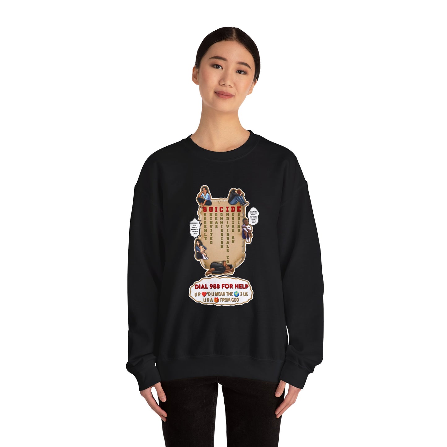 Suicide Awareness Crewneck Sweatshirt, Mental Health Support Gift, Unisex Sweatshirt, Valentine's Day Gift, Cozy Apparel, [...]